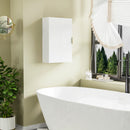 White Bathroom Wall Cabinet with Adjustable Shelves - Over Toilet Storage