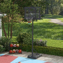 Adjustable Black Freestanding Basketball Hoop Set - 200-305cm