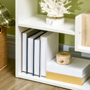 White 6-Tier Freestanding Bookshelf with 11 Open Shelves