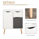 Grey Storage Cupboard with Drawer for Bedroom & Living Room