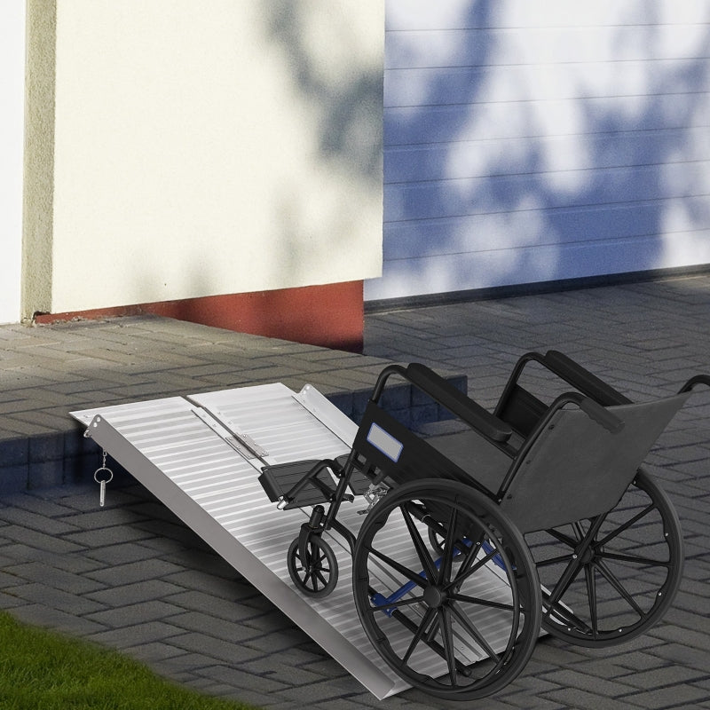 3ft Portable Aluminum Wheelchair Ramp - Silver