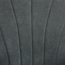 Grey Upholstered High Back Accent Chair with Rolled Arms and Wood Legs