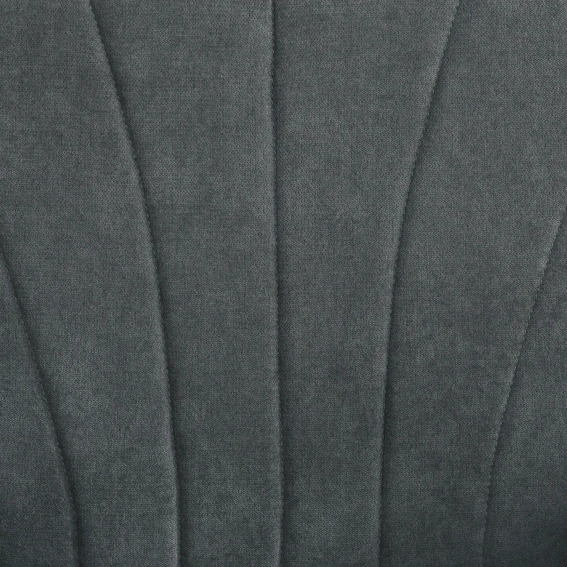 Grey Upholstered High Back Accent Chair with Rolled Arms and Wood Legs