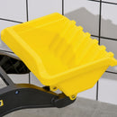 Yellow Pedal Go Kart Excavator with Front Loader for Kids 3+