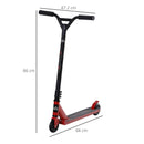 Red Lightweight Steel Stunt Scooter for Teens