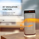 Black Ceramic Portable Electric Heater with Safety Features