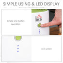 Compact 220ML/Day Dehumidifier - Quiet Operation, Auto Shut Off - White