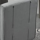 Grey Suedette Adjustable Back Sofa Chair