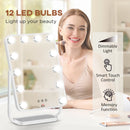 White LED Hollywood Makeup Mirror with Dimmable Lights