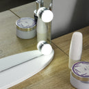 White Hollywood Vanity Mirror with 12 Dimmable LED Bulbs