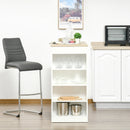 Natural 4-Tier Storage Bar Table