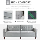Light Grey Velvet Convertible Sofa Bed