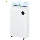 White Portable Dehumidifier with Air Purifier, UVC, Ioniser, 24H Timer, 5 Modes - 16L/Day