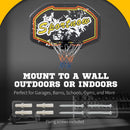 Red & Yellow Wall Mounted Mini Basketball Hoop Set for Teens & Adults