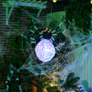 5FT Long Hanging Halloween Inflatable Spider with LED Lights - Outdoor Garden Display