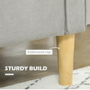 Light Grey 2 Seater Tufted Sofa with Hidden Storage