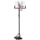 Adjustable 6-Level Freestanding Basketball Hoop - Black