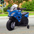 Blue Kids Electric Pedal Motorcycle Toy 6V Battery 18-48 months