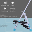 White Stepper with Handle for Home Fitness Aerobics