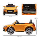 Yellow Audi TT RS Kids Ride-On Car 12V with Remote Control