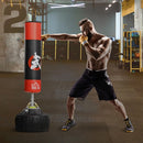 Black 70'' Freestanding Boxing Punch Bag Stand with Absorption Springs