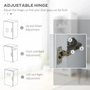 Black Tall Kitchen Cupboard with Glass Doors and Drawer