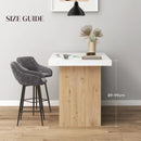 Grey Velvet Bar Stools Set of 2