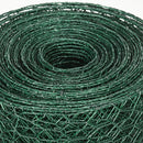 Dark Green 1m x 25m Foldable PVC Coated Chicken Wire Mesh Fence