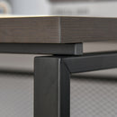 Industrial Walnut and Black Computer Desk - Home Office Workstation