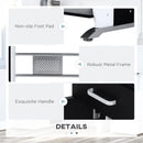 Black Computer Desk with Keyboard Tray and Storage Drawers, Home Office Workstation