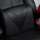 Black Racing Style Video Game Chair with Lumbar Support