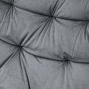 Dark Grey Velvet Ergonomic Office Chair with Adjustable Height and Support