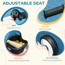 Kids Pink Trike with Adjustable Seat, Basket & Bell - Ages 2-5