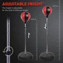 Kids Adjustable Height Boxing Punch Ball Set - Blue - Gloves & Pump Included