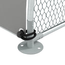 Galvanised Outdoor Chicken Coop with Cover - Silver, 4-6 Chickens, Hens, Ducks, Rabbits