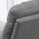 Grey Faux Leather Reclining Armchair