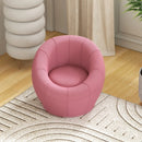 Modern Pink Swivel Armchair for Living Room, Bedroom, Home Office