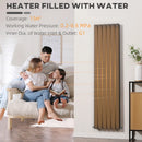 Grey Vertical Designer Radiator - 456 x 1800 mm Double Panel Wall Heater