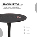 Black Round Metal Dining Table