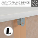 White 4-Tier CD Storage Cabinet - Holds up to 100 CDs, Modern Bookcase with Magnetic Doors