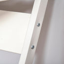 White Mobile Computer Desk with Sliding Keyboard Tray