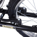 Black Youth Stunt Scooter with 16" Pneumatic Tyres