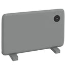 Grey Electric Convector Heater - Adjustable Thermostat, Timer