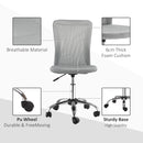 Grey Mesh Back Office Swivel Chair with Wheels
