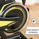 Indoor Exercise Bike Trainer - Adjustable Resistance, LCD Display, Black