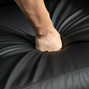 Black Massage Recliner Armchair with Adjustable Leg Rest