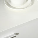 White Kitchen Storage Cabinet with Shelves and Drawer, 166 cm