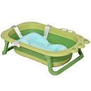 Green Ergonomic Baby Bath Tub with Cushion 0-3 Years