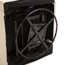 Beige PU Leather Massage Recliner with Swivel Base and Footrest