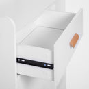 White Storage Side Cabinet with Drawer for Home
